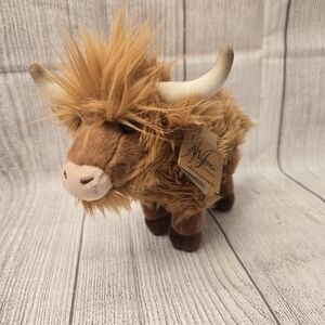 Aurora Miyoni Highland Cow Plush Toy - Brown